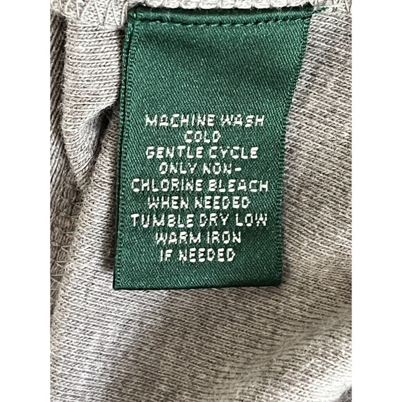 Lauren Ralph Lauren Sz L Stretch Knit Collar Dress Wood Leather Toggle Preppy - Picture 9 of 10